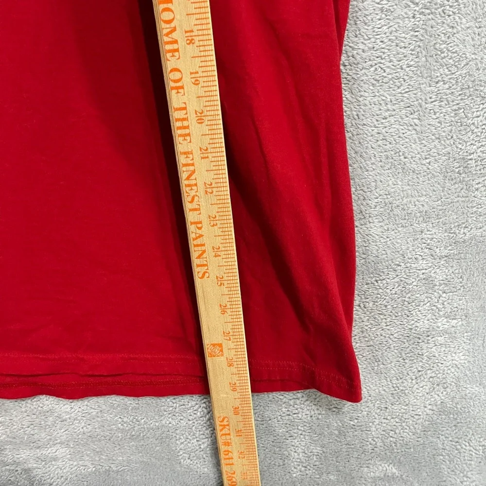 Adidas Amplifier T-Shirt Mens XL Red Bulldog Graphic Crew Neck Casual Summer Tee